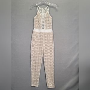 Banjul sexy Elegant Jumpsuit Spaghetti Straps Lace Open Back Size SMALL